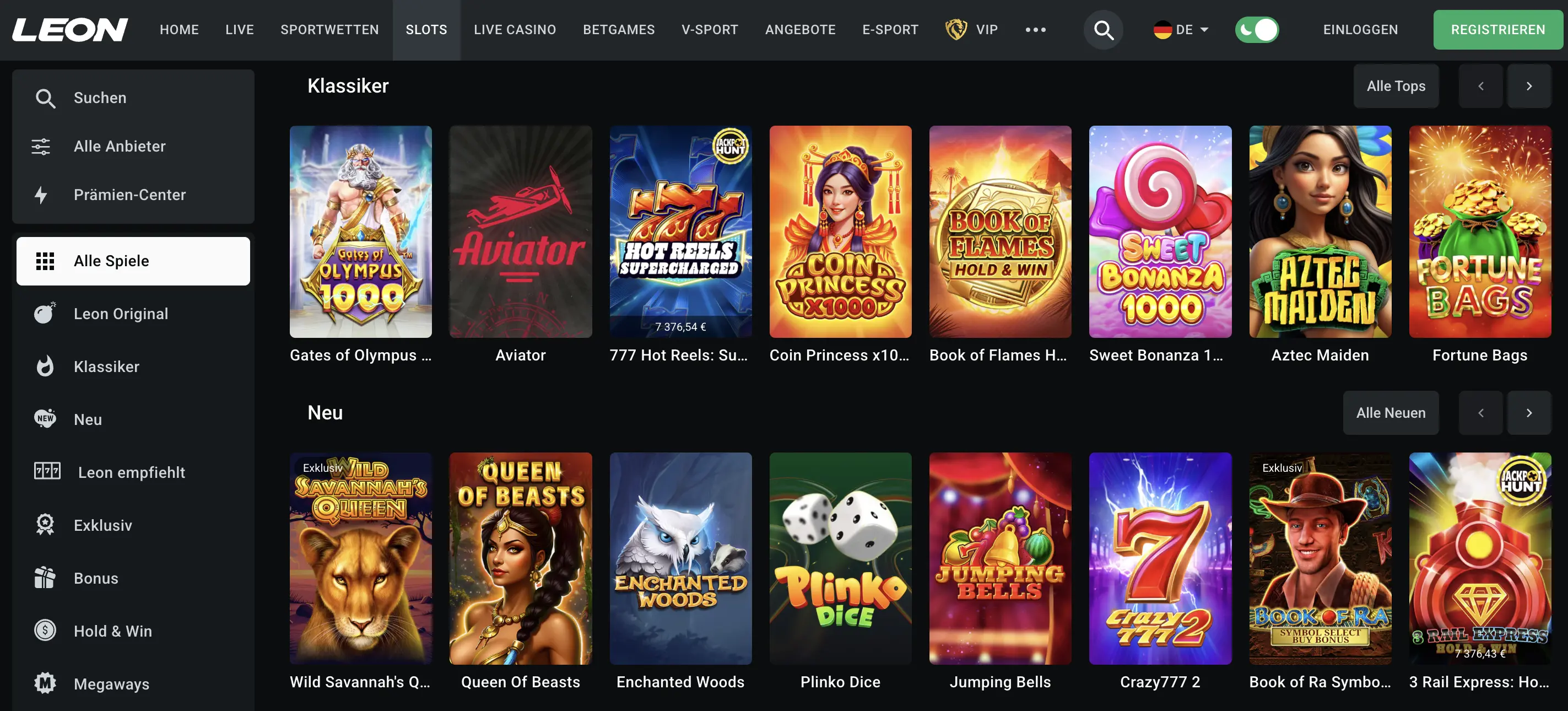 Leon Bet als casino ohne deutsche lizenz