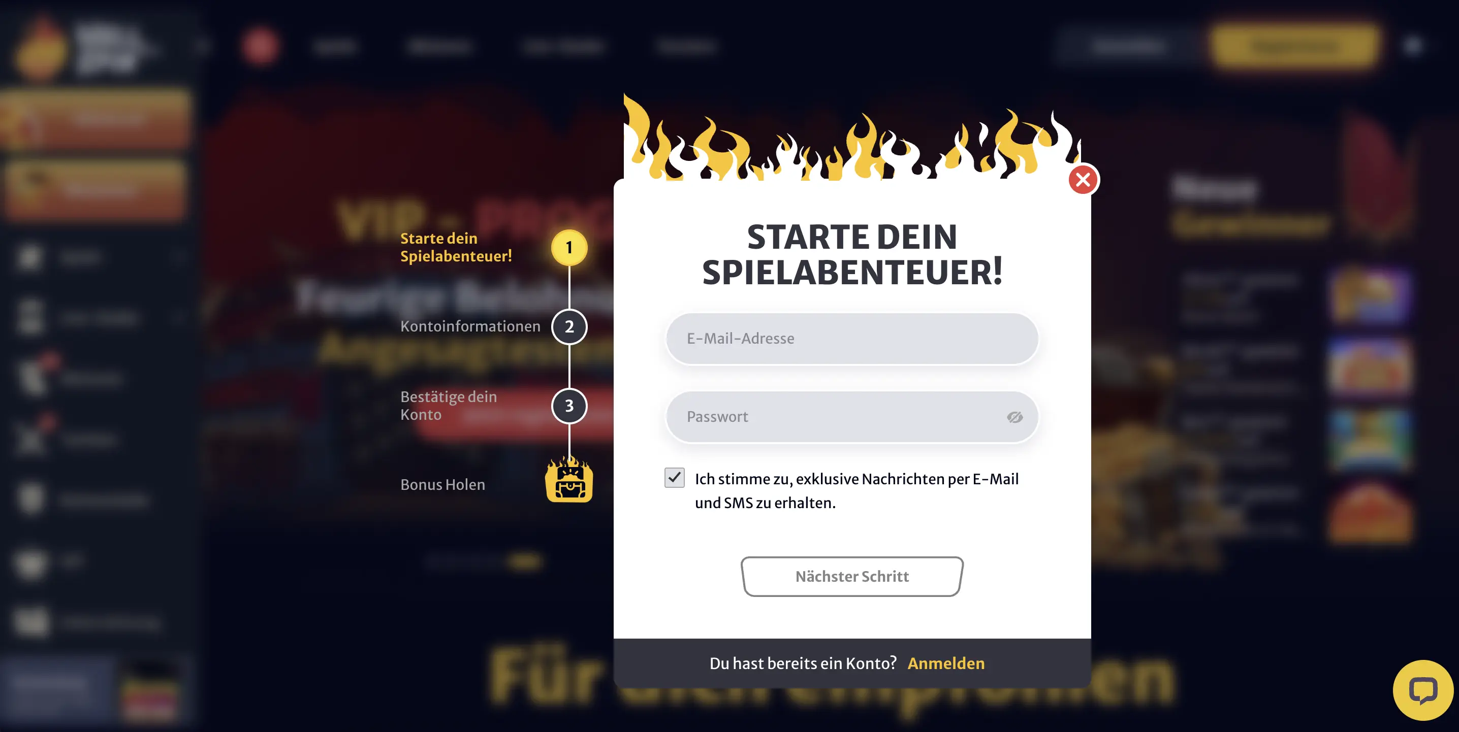 Start in einem Online casino ohne deutsche lizenz